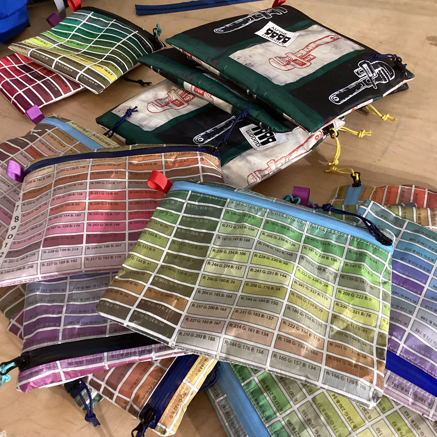 Pantone zip bags - Alpine Luddites