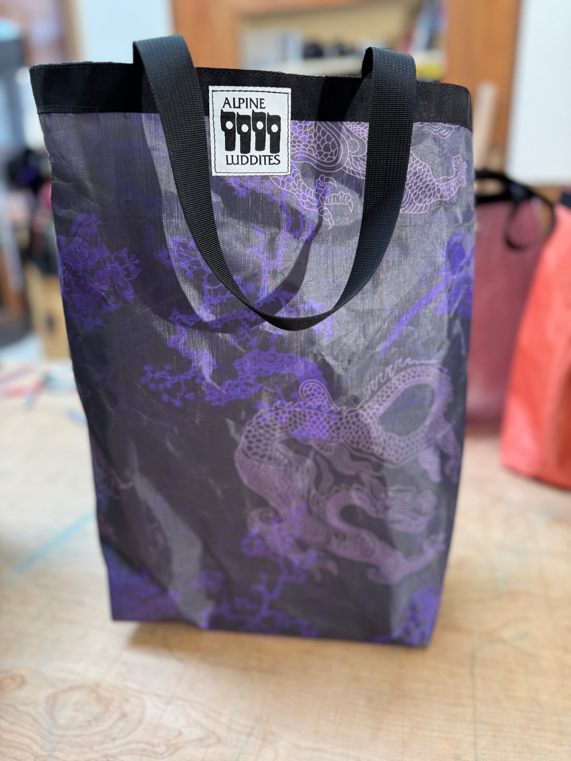 dyneema dragon tote bag