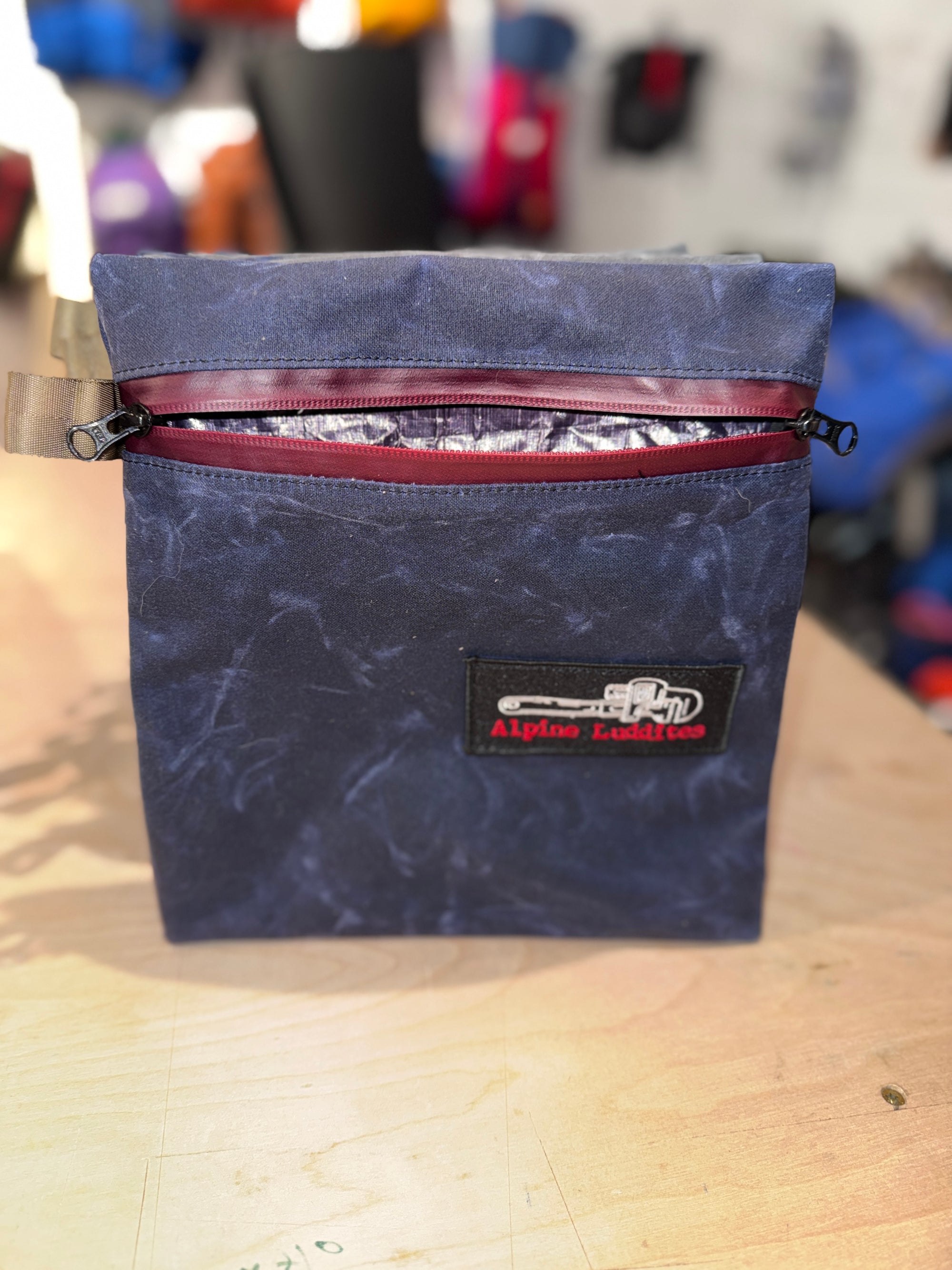 waxed canvas zip bags