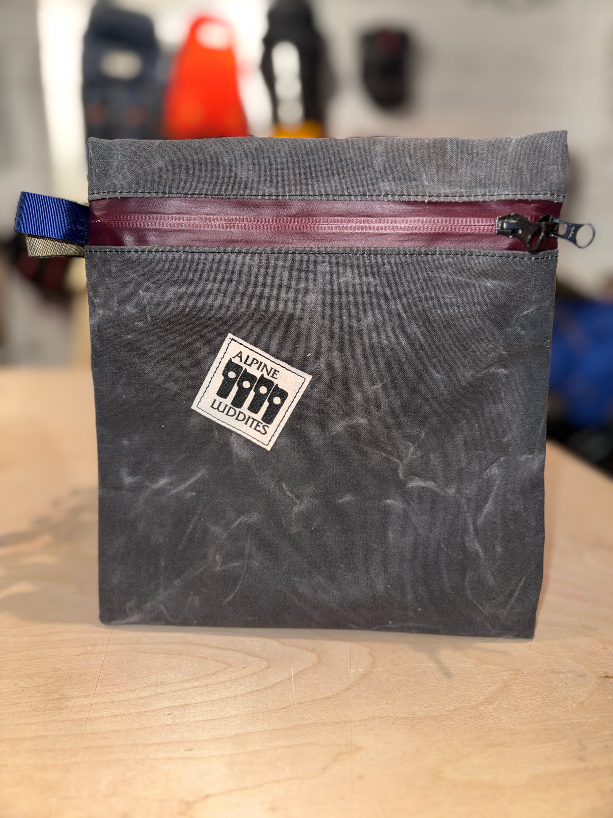 waxed canvas zip bags