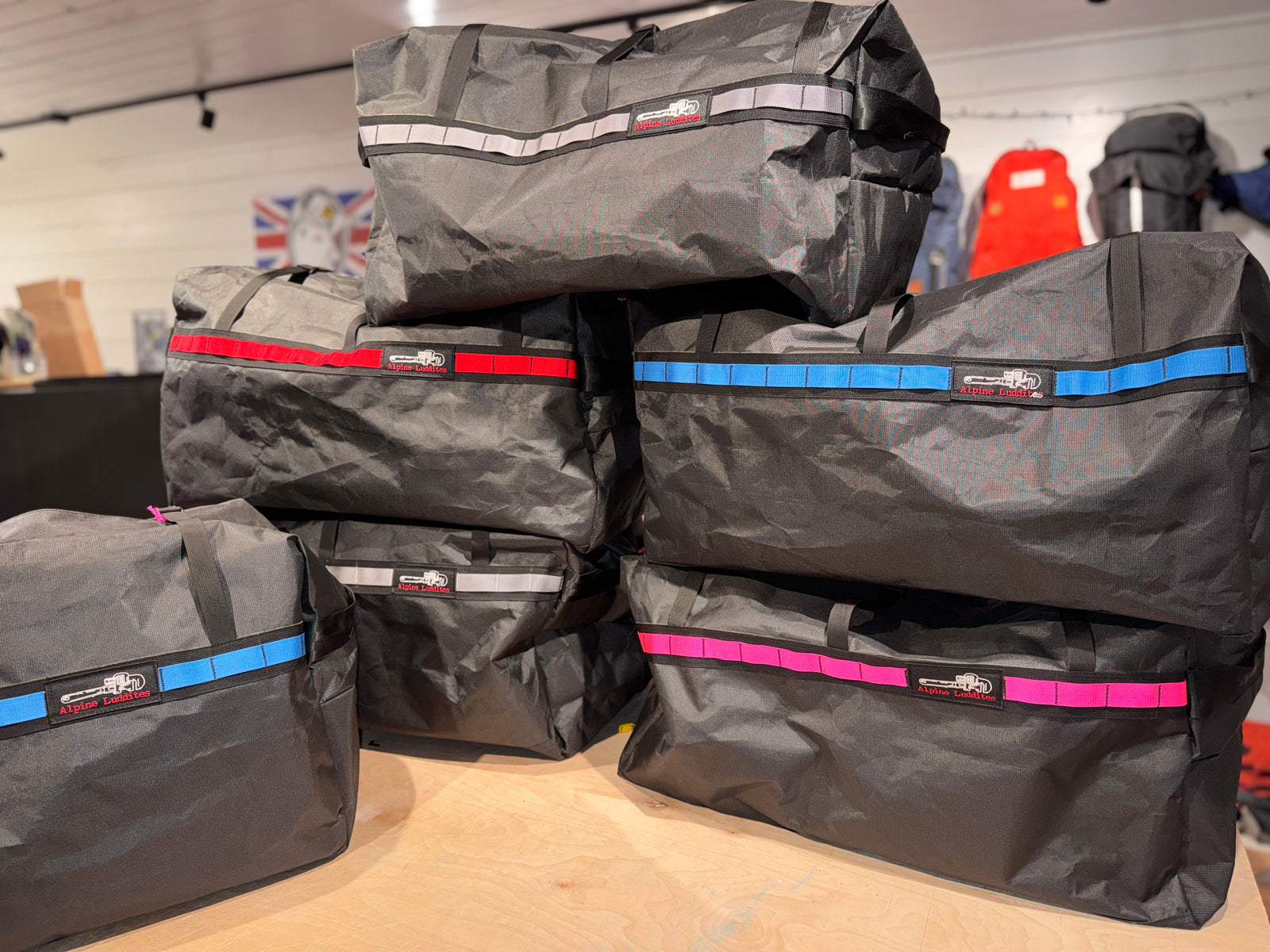 100 L black expedition duffles