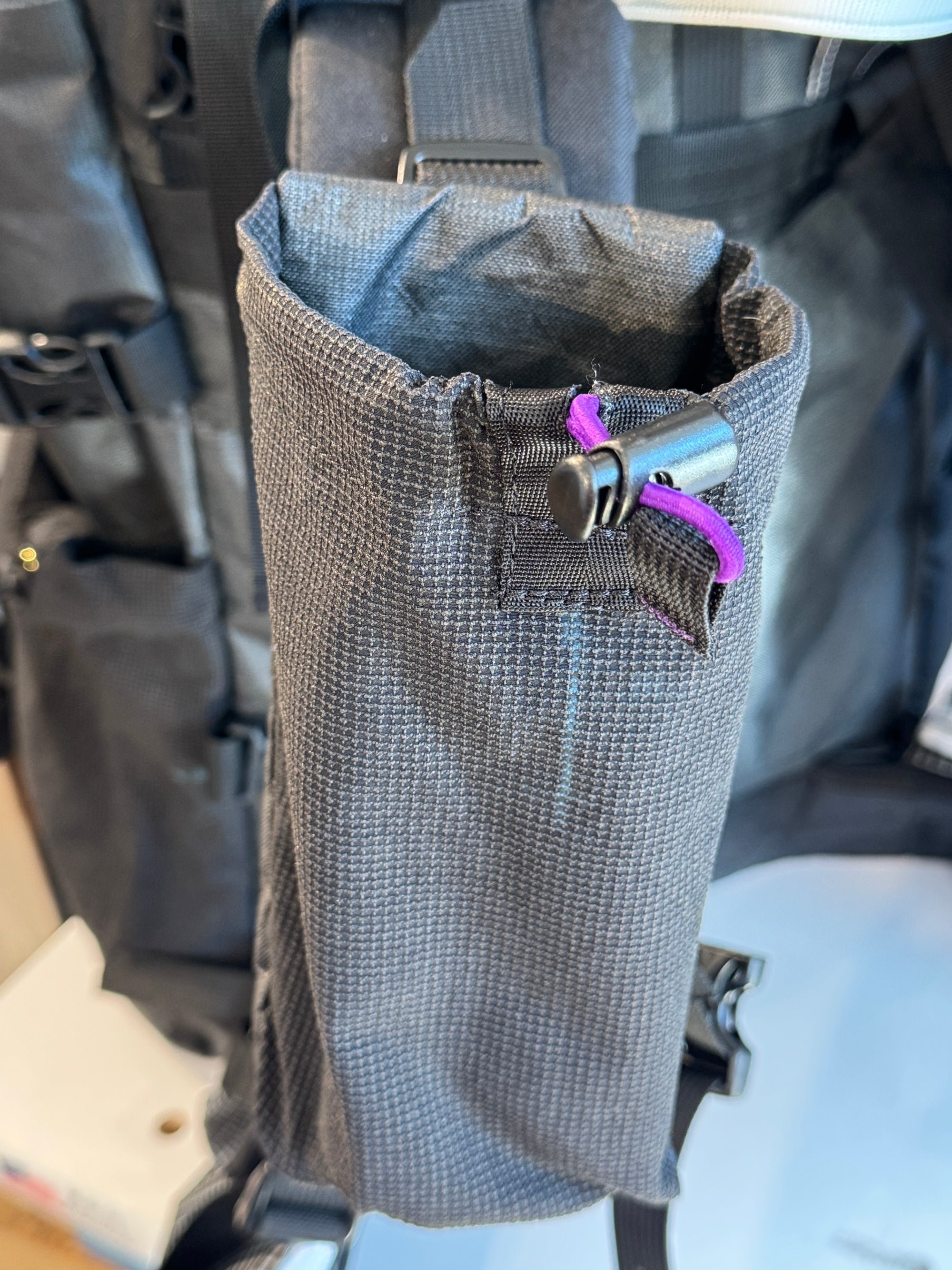 Bottle pocket/ shoulder strap mount