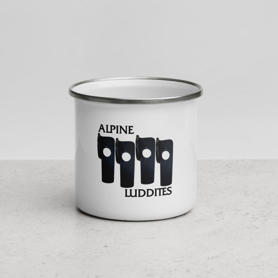 cease and desist Enamel Mug - Alpine Luddites