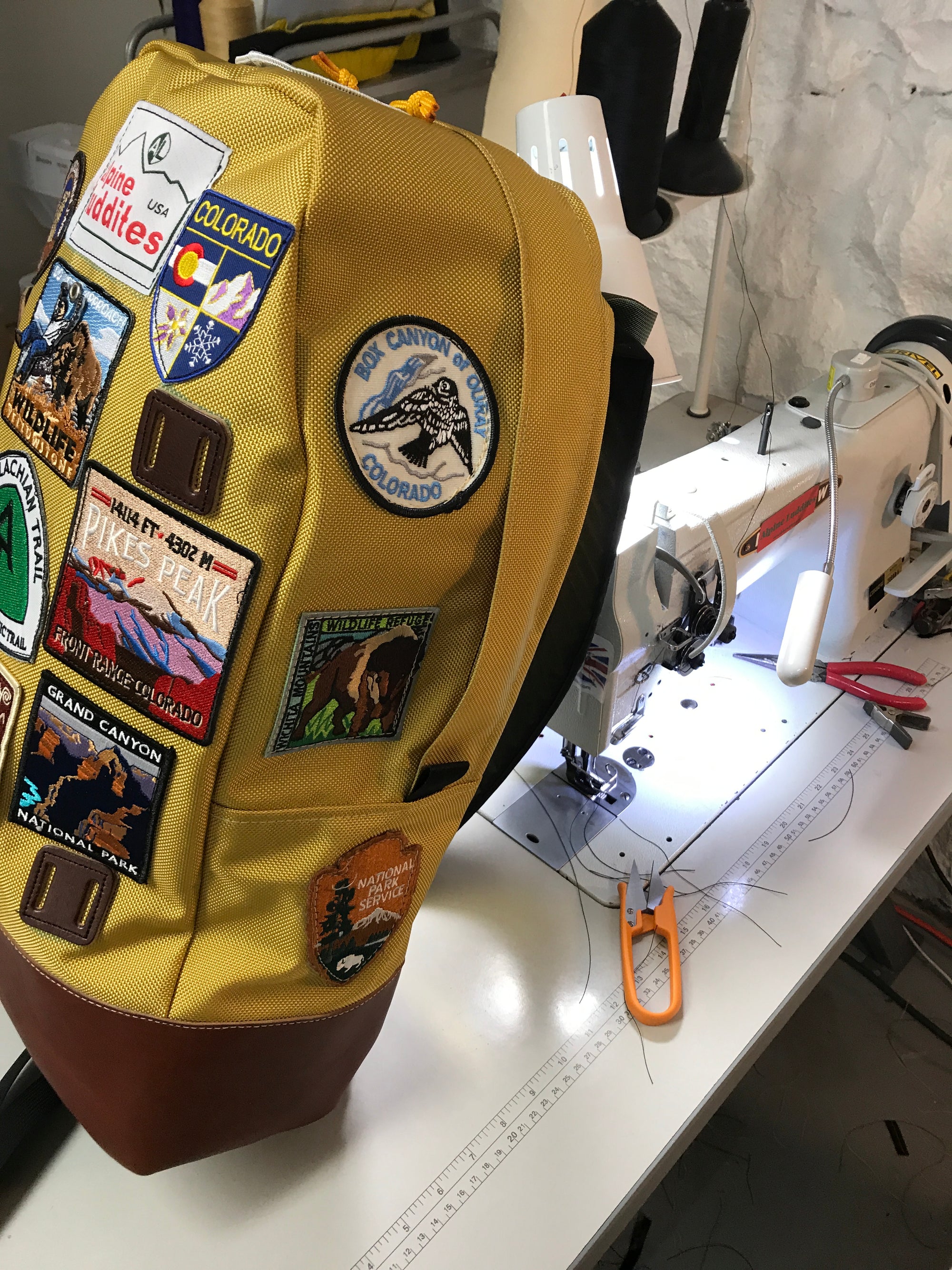 sew on customer supplied patches - Alpine Luddites